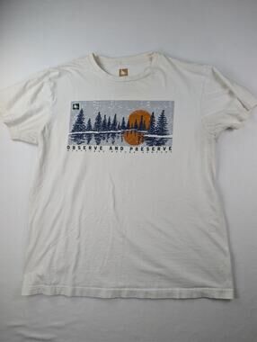 HippyTree Observe and Preserve Nature Graphic T-Shirt Large Outdoor Surf Tee